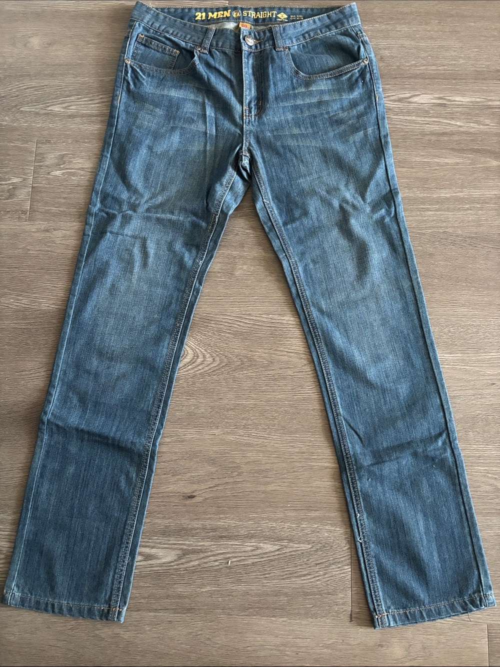 21men Straight Leg Denim Jeans in Blue
